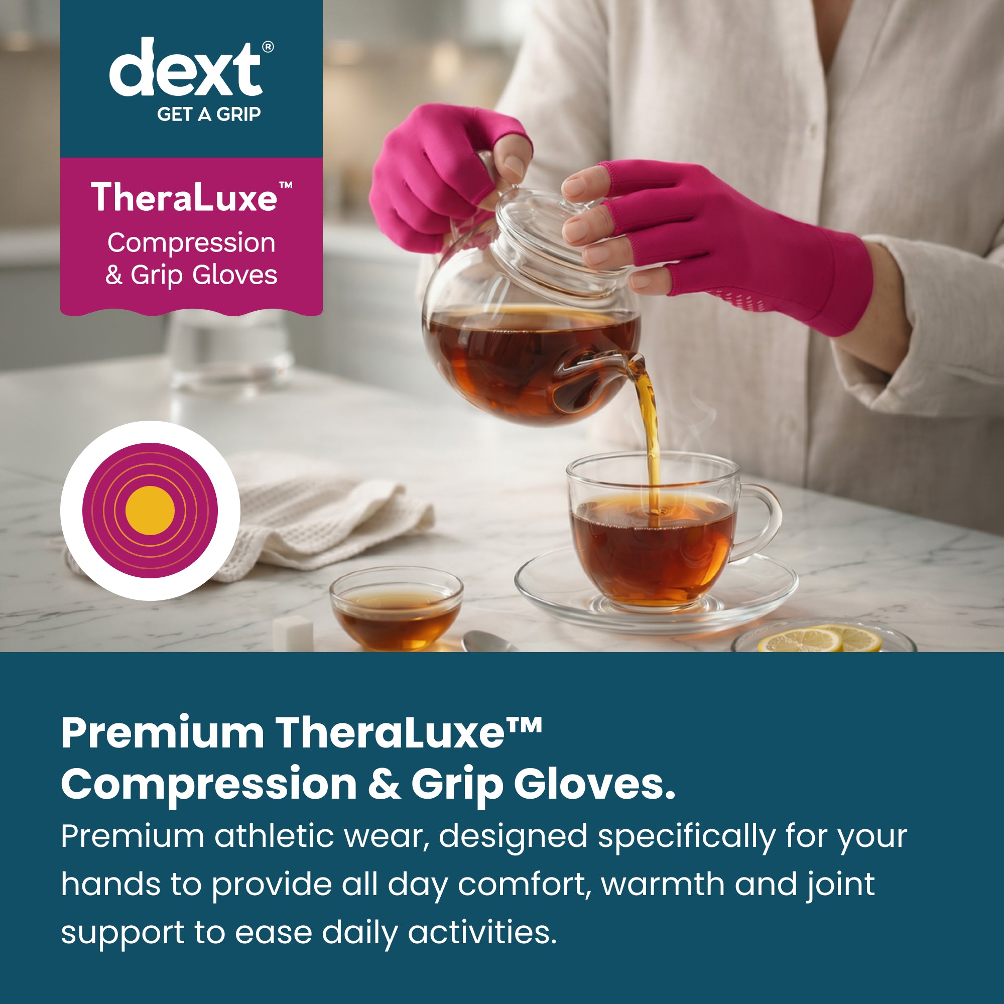 Theraluxe™ Compression & Grip Gloves